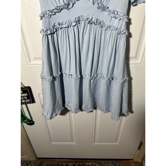 Mi ami blue ruffle dress - Picture 3 of 8